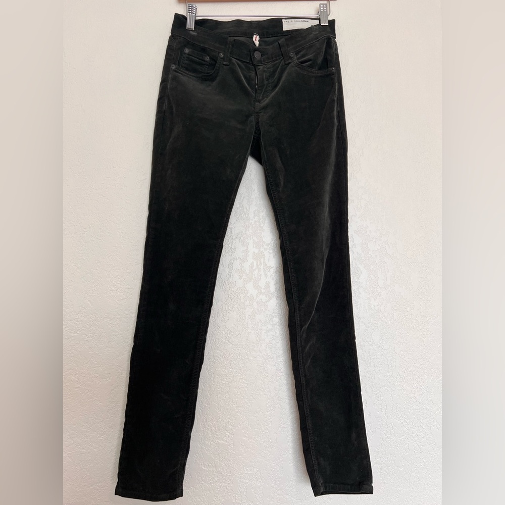 Rag & Bone‎ Women's Skinny Cord Jeans in Dark Olive